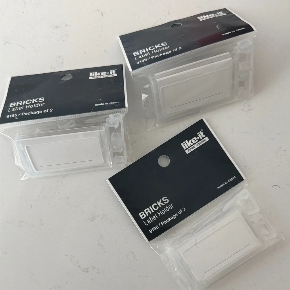 The Container Store Clear Brick Label Holders